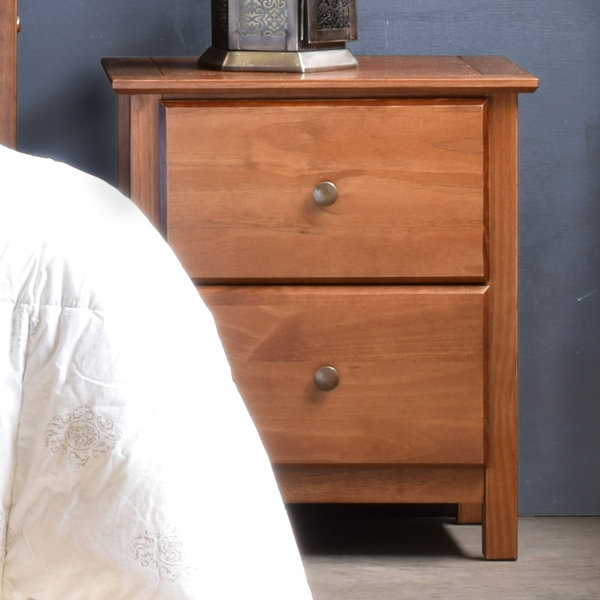 Grain Wood Furniture Shaker 2 Drawer Solid Wood Nightstand & Reviews